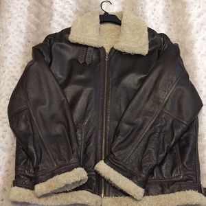 Man Wilson Leather Jacket Size XL